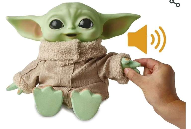 Grogu Star Wars Mandalorian The Child Grogu 11" Talking Baby Yoda and Carrying Bag