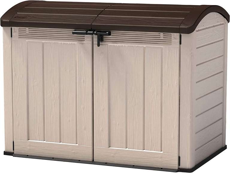 Keter Store-It Out Ultra Outdoor Garden Storage, Beige and Brown, 177 x 113 x 134 cm - £249.99 Prime Exclusive @ Amazon