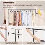 Yaheetech Clothes Rail, Heavy Duty Clothes Rack on Wheels, Silver only w/voucher sold and FB Yaheetech