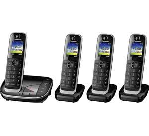 Panasonic KX-TGJ324EB Quad Handset Cordless Home Phone - £81 (Prime exclusive deal) @ Amazon