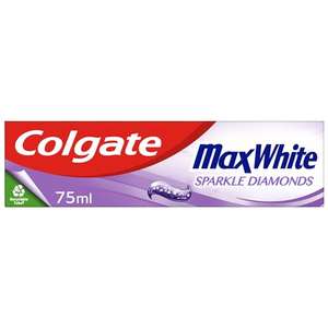 Colgate Max White Sparkle Diamonds Toothpaste 75ml | teeth whitening toothpaste with voucher - £1.13 with Sub and save