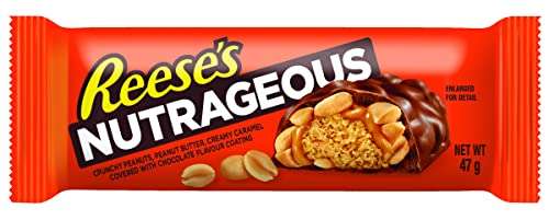 Reese's Peanut Butter Nutrageous Bars Pack of 18 x 47 g - £11.97 with voucher/£10.08 Subscribe & Save Voucher @ Amazon