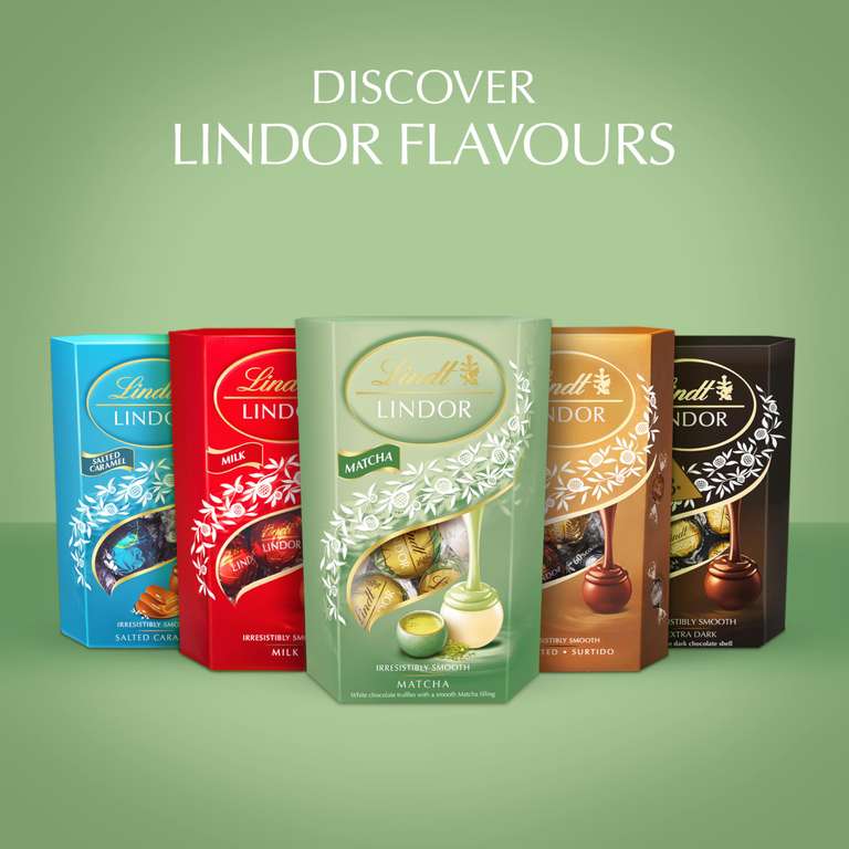 Lindt Lindor Matcha Truffles Box 200g – £3.81 S&S at Amazon