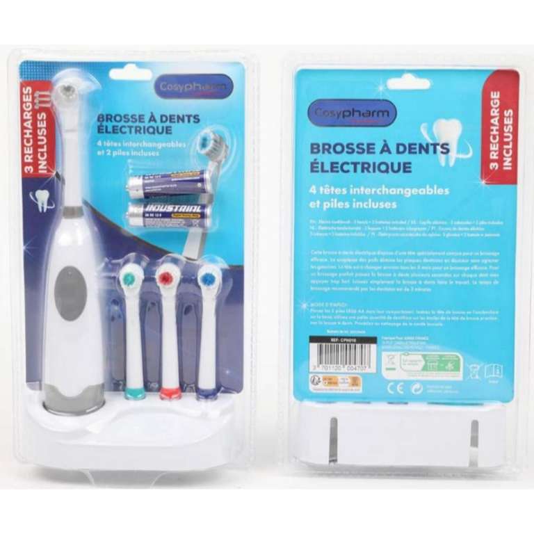 Cosypharm Electric Toothbrush With 3 Rotating Heads Morrisons