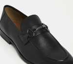 River Island Mens Loafers Black Snaffle Detail Leather slip on shoes £20 + free delivery @ Riverislandoutlet eBay