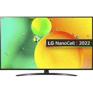 LG 55NANO766QA 55 inch 4K Ultra HD NanoCell HDR Smart TV - at Checkout (AO Member Price)