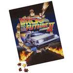 Back to the Future II Movie 500-Piece Puzzle in Plastic Retro Blockbuster VHS Video Case