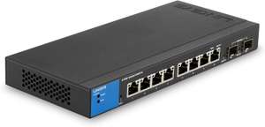 Linksys 8-Port Managed Gigabit Ethernet Switch with 2 Gigabit SFP Uplinks