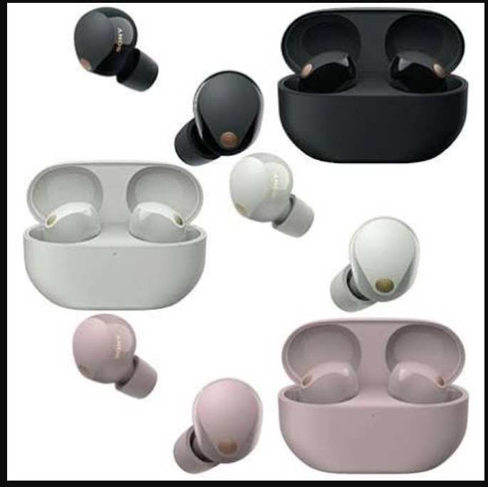 Sony WF-1000XM5 Wireless Noise Cancelling Headphones in Black/Silver or Smoky Pink With BLC