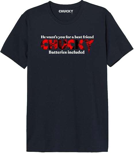 Chucky Men's T-Shirt (Sizes XS to 3XL - From £4.44 to £6.99)