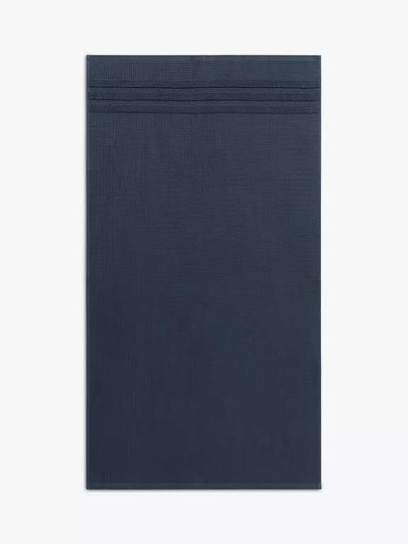 Supersoft 500gsm Pure Cotton Waffle Towels (Dark Steel / Navy) (Hand £5 / Bath T £7.50 / Bath S £10) (Free Click & Collect) @ John Lewis