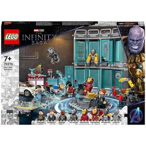 LEGO Marvel Iron Man Armory Avengers (76216) reduced £64.99 + £1.99 delivery @ Zavvi