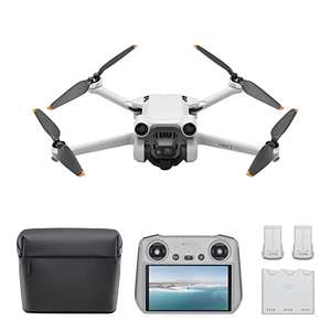 DJI Mini 3 Pro (DJI RC) + Fly More Kit – Lightweight Camera Drone With 4K/60fps Video, 2 More Batteries Provide Up To 68-mins Flight Time
