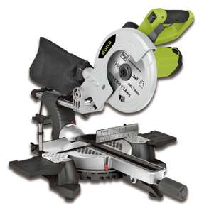 Guild 210mm Sliding Mitre Saw with Laser - 1700W + Free collection