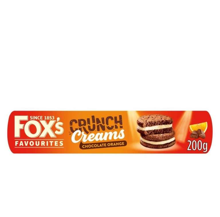 Fox's Chocolate Orange Crunch Creams 200g - 39p @ Farmfoods
