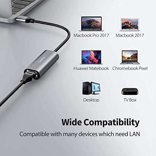 TechRise USB 3.0 Type-A to RJ45 Gigabit Ethernet Adapter, wide compatibility incl Nintendo Switch (with 20% voucher) @ Upoint / FBA