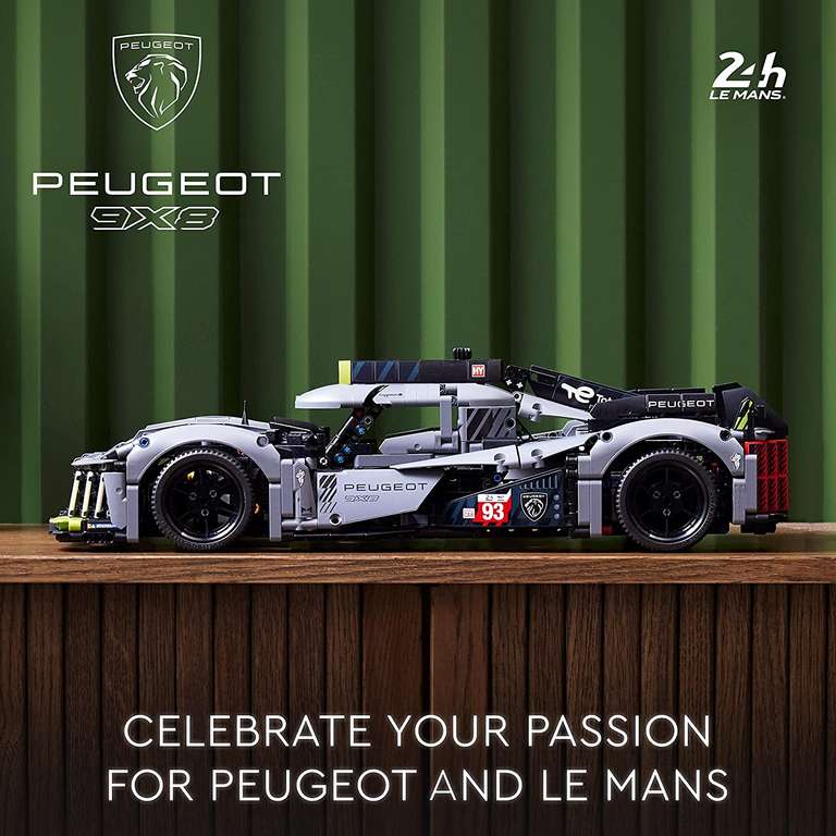 LEGO Technic 42156 PEUGEOT 9X8 24H Le Mans Hybrid Hypercar £135.99 - Free Collection @ Very