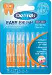 DenTek Easy Brush Interdental Brushes, ISO1/0.45mm 10 Pack - £2 (£1.90/£1.70 Subcribe & Save + 10% Off Voucher 1st S&S) @ Amazon