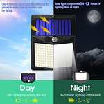 6 Pack Security Lights Outdoor Motion Sensor - 144 LED Solar Powered Security Light With Voucher, By Guohan Limited FBA