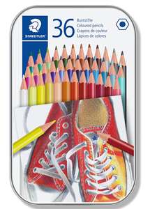STAEDTLER 175 M36 Wood-Free Coloured Pencils - Assorted Colours (Tin of 36) £4.79 @ Amazon