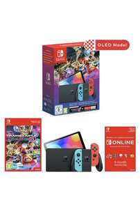 Nintendo Switch OLED Console & Mario Kart 8 Deluxe Bundle / 3 months membership - Free C&C