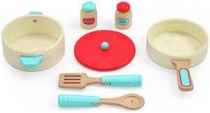 Chad Valley Wooden Pots and Pans Playset for £5.50 click & collect @ Argos