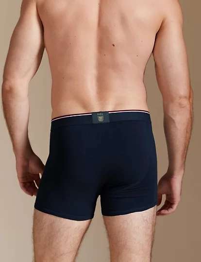 3pk Cotton Rich Cool & Fresh Trunks - £6.50 with click & collect @ Marks & Spencer