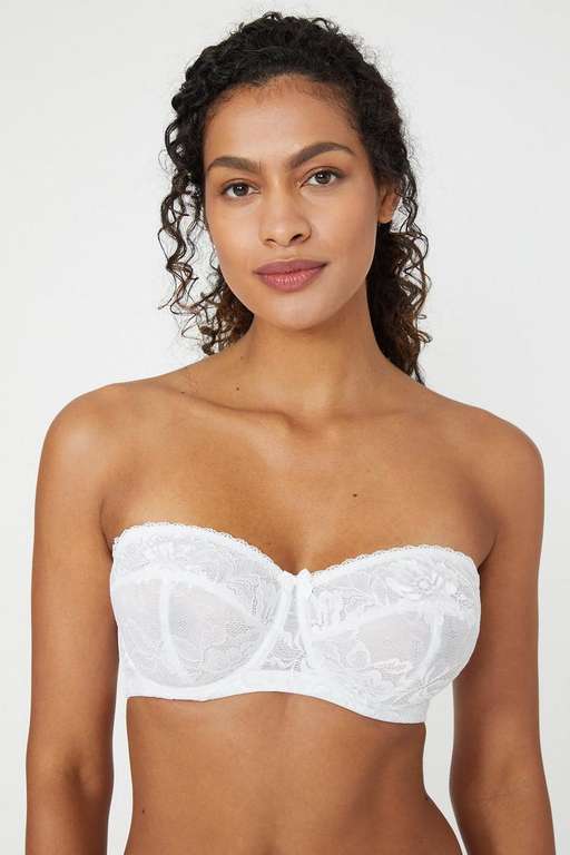 Gorgeous Dd+ Charlotte Lace Non Padded Strapless Bra Delivered W/code