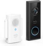 Eufy Security Video Doorbell Wireless C210 Battery Kit with Chime, Wi-Fi, 1080p, No Fee, 120-Day Battery Sold by AnkerDirect UK FBA