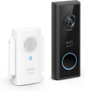 Eufy Security Video Doorbell Wireless C210 Battery Kit with Chime, Wi-Fi, 1080p, No Fee, 120-Day Battery Sold by AnkerDirect UK FBA