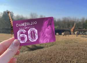 Receive an EXTRA 60 days for FREE with a Zoo Annual Pass - e.g Adult £70.50 @ Colchester Zoo