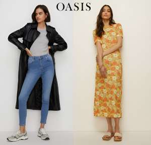 Up to 75% Off Sale + Extra 20% Off with code (+£4.99 delivery) @ Oasis