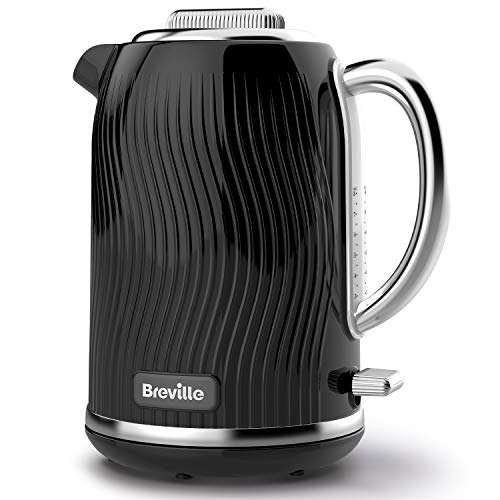 Breville VKT090 Flow Electric Kettle, 1.7 L, 3 KW Fast Boil, Black £21.99 @ Amazon