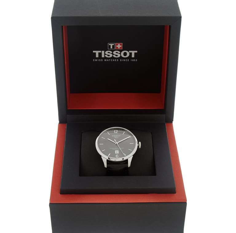 TISSOT Black Leather Analogue Watch £299.99 at TK Maxx