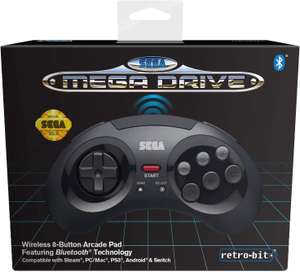 Retro-Bit Official SEGA Mega Drive Wireless Bluetooth Controller 8-Button Arcade Pad for PC, Switch, Mac, Raspberry Pi £15.17 @ Amazon