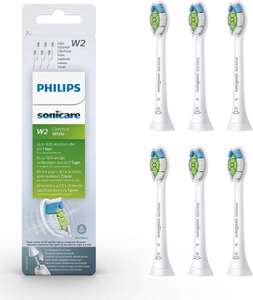 Philips Sonicare Original W2 Optimal White Standard Sonic Toothbrush Heads, 6 Pack - Prime Exclusive