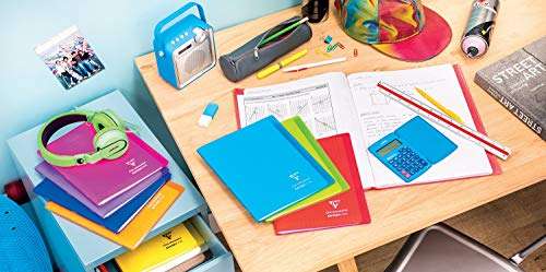 Clairefontaine 951460AMZC Set of 6 Stapled Notebooks - 17 x 22 cm - 96 Large Squared Pages £3.40 @ Amazon