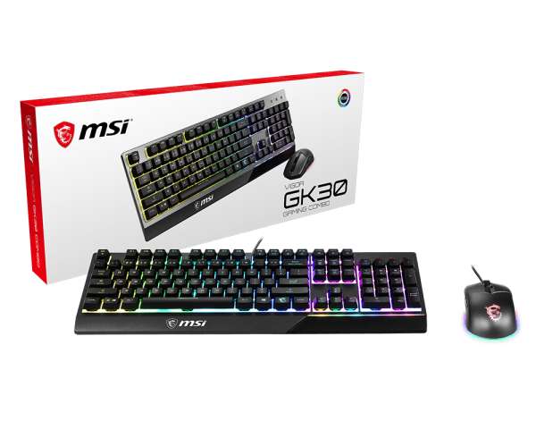 MSI VIGOR GK30 COMBO Gaming Keyboard (UK Layout) + Gaming Mouse Bundle - £39.90 @ Amazon (Prime Day Exclusive)