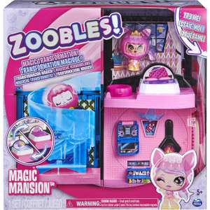 Zoobles, Magic Mansion Transforming Playset makes 25 different set ups + Exclusive Z-Girl Collectible Figure, Kids Toys for Girls