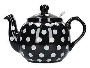 London Pottery Farmhouse Black/White Polka Dot Teapot & Infuser (1.2 Litre) - Used: Like New - £15.02 - Sold by Amazon Warehouse / FBA
