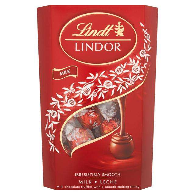 Lindt Lindor Milk Chocolate Truffle Spheres 337g Box (other varieties on the shelf at same discount) - £4.75 instore @ Morrisons, Swinton