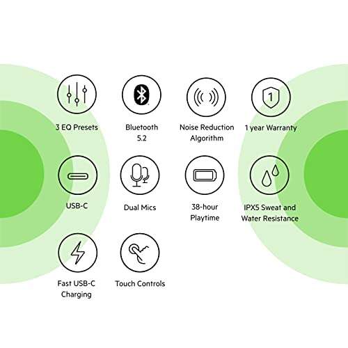 Belkin SOUNDFORM Play True Wireless Earbuds, Wireless Earphones with 3 EQ Presets, IPX5