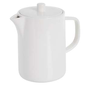 Wilko White Teapot £3.50 free Click and Collect in selected stores @ Wilko