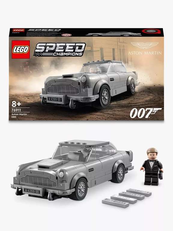 LEGO Speed Champions 76911 007 Aston Martin DB5 - £19.99 each / 2 for £30 with code + Free Click and Collect @ John Lewis & Partners