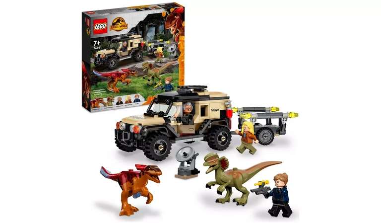 LEGO 76951 Jurassic World Pyroraptor & Dilophosaurus Transport £29.70 free collection at Argos