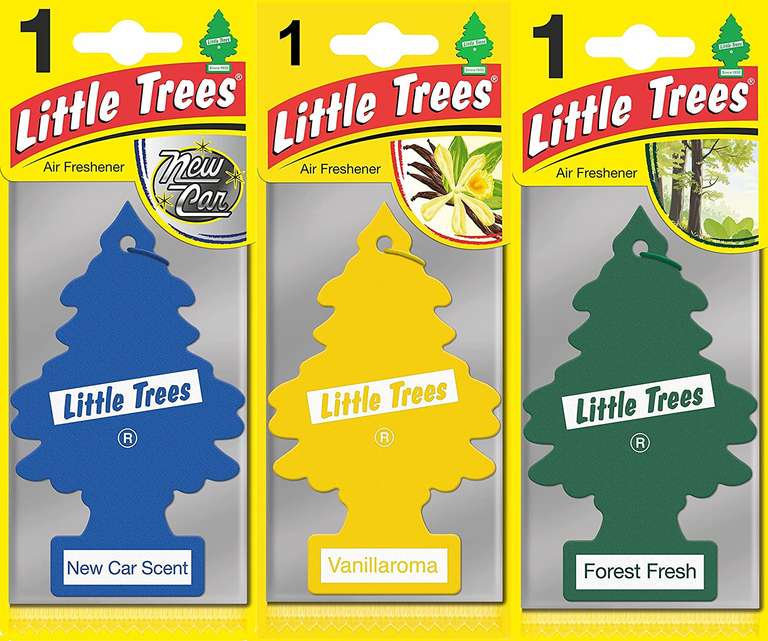 Little Tree Air Freshener Pack of 3 - Forest Fresh / Vanillaroma / New Car Scent - £1.80 with free collection @ Euro Car Parts