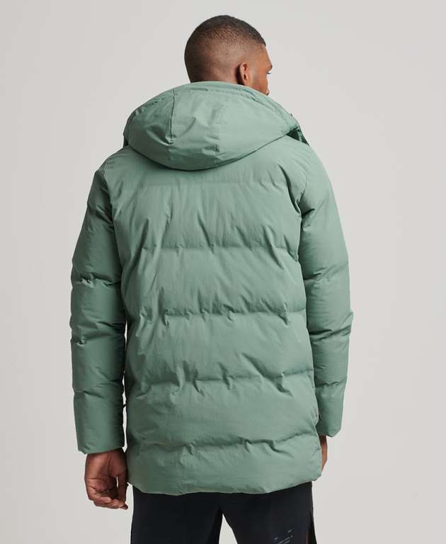 Superdry Mens Boxy Puffer Coat (Laurel Khaki / Sizes S-XXL) W/Code - Sold By Superdry
