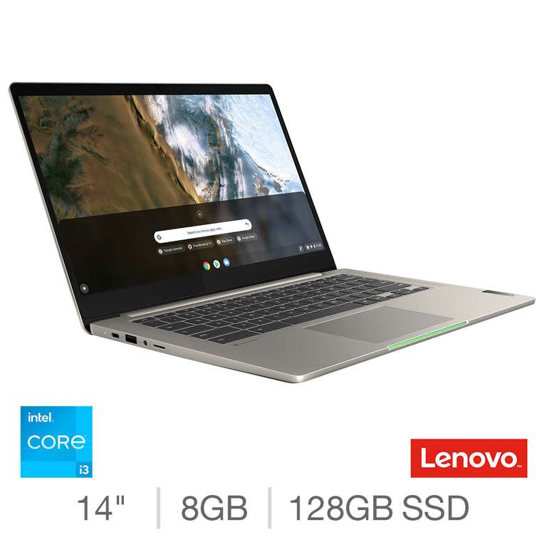 Lenovo Chromebook 5, Intel Core i3, 8GB RAM, 128GB SSD, 14 Inch Chromebook - £289.99 sold by beautystoresltd @ eBay