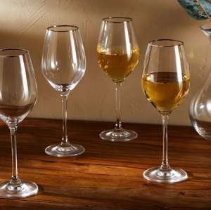 Set of 4 Maxim Platinum White Crystal Wine Glasses - £9.50 (Free Click & Collect) @ Marks & Spencer