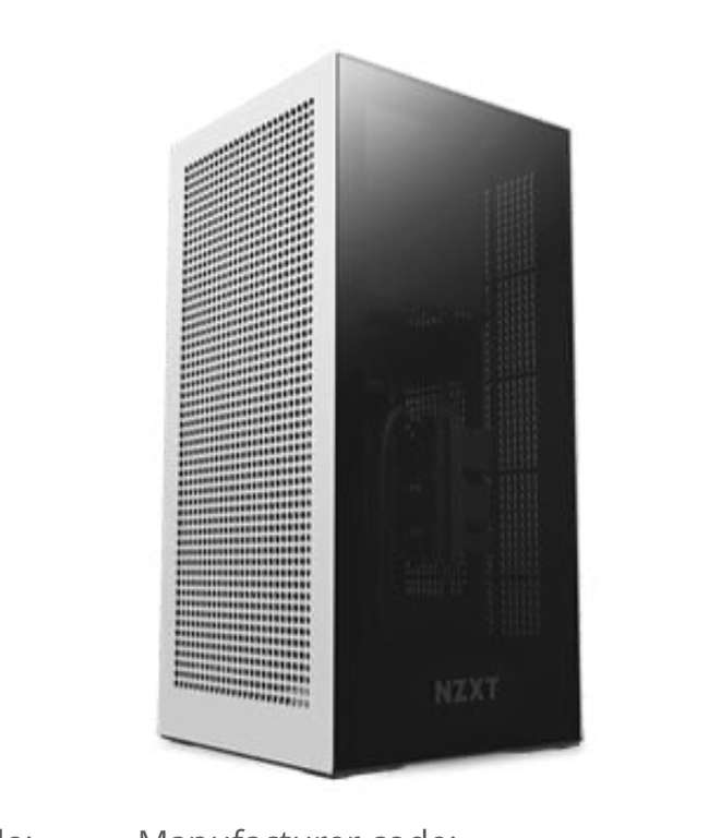 NZXT White H1 V2 Mini-ITX Windowed Gaming Case with 750W PSU & AIO Cooler System